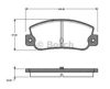 BOSCH 0 986 TB2 481 Brake Pad Set, disc brake